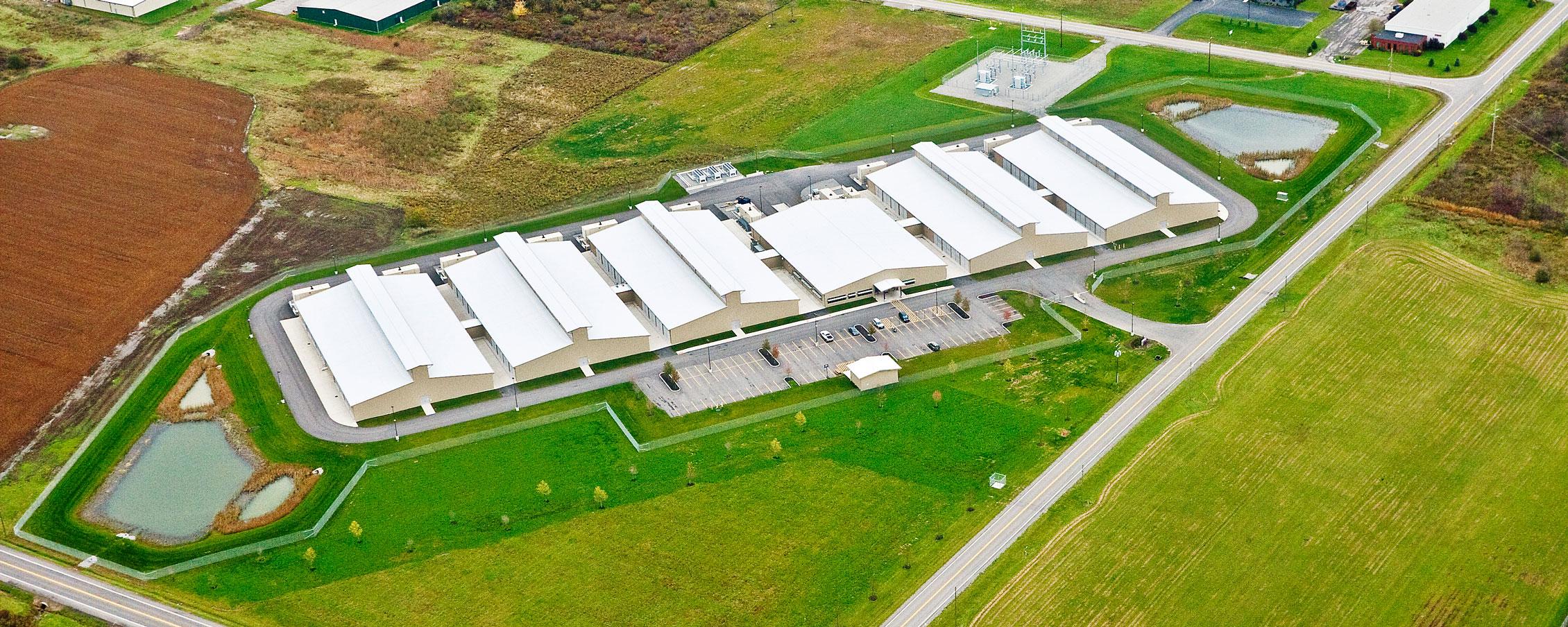 Ariel image of the Lockport data center